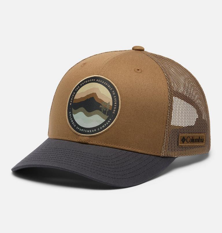 Unisex Columbia Mesh Snap Back Hat, Color: Delta, Shark, Circular Landscape, image 1