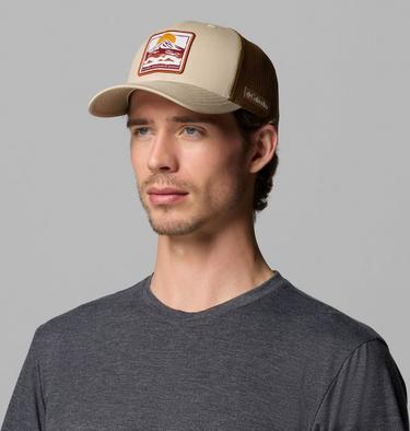 Unisex Columbia Mesh Snap Back Hat, Color: Ancient Fossil, Delta, Rising Sun, image 3