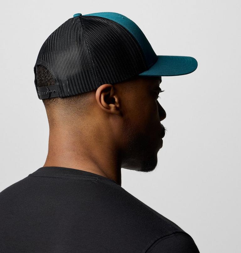 Unisex Columbia Mesh Snap Back Hat, Color: River Blue, Black, Circular Landscape, image 4