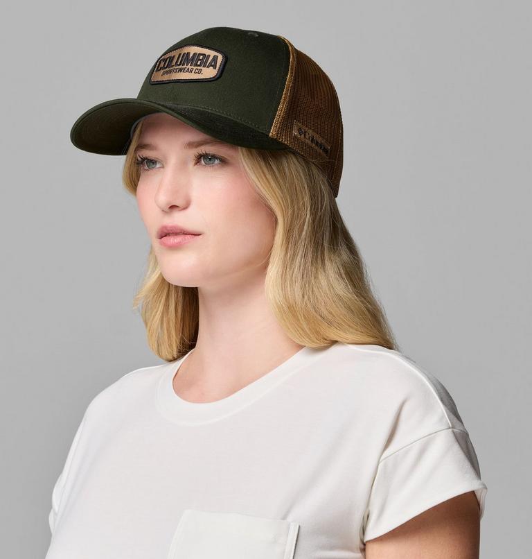 Columbia Mesh Snap Back, Color: Greenscape, Delta, Work Badge, image 5