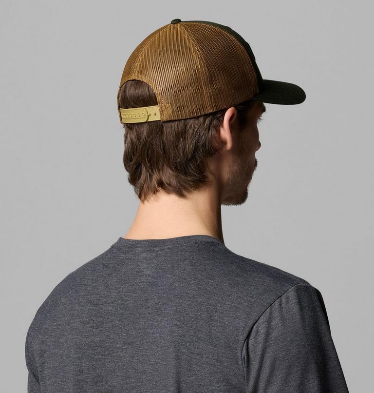 Columbia Mesh Snap Back, Color: Greenscape, Delta, Work Badge, image 4