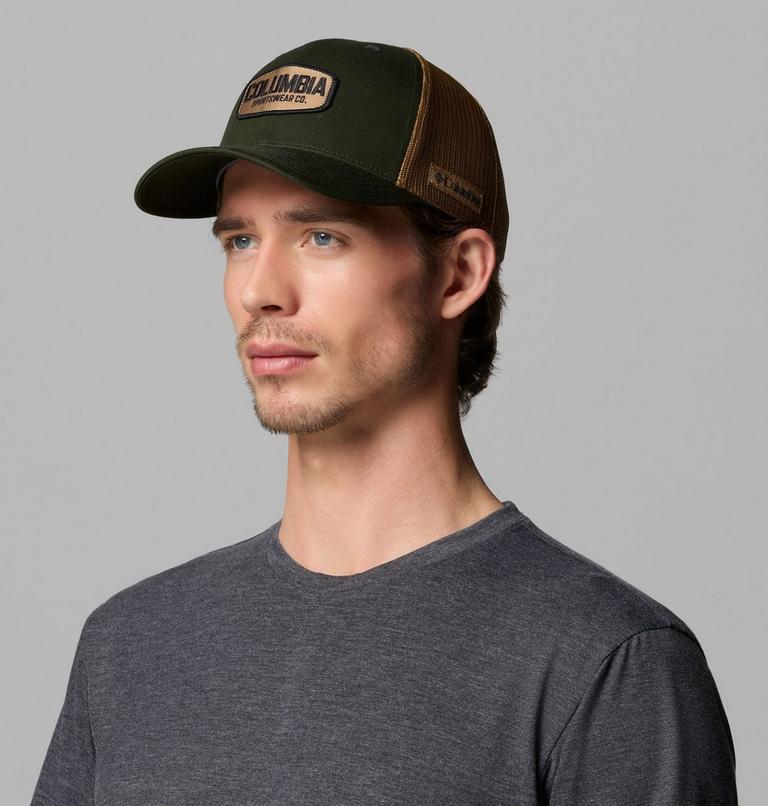 Columbia Mesh Snap Back, Color: Greenscape, Delta, Work Badge, image 3