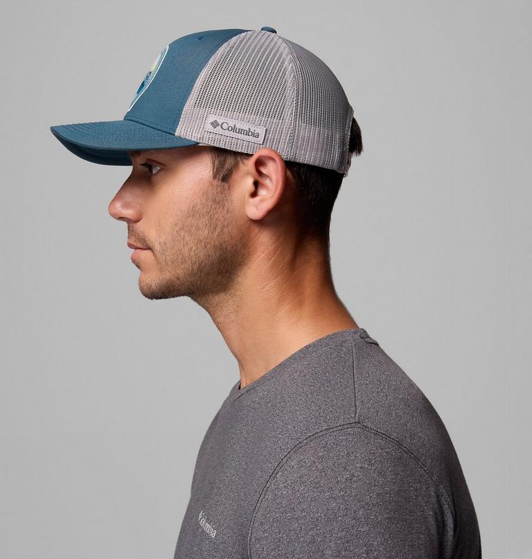Columbia Mesh Snap Back, Color: Everblue, Circular Landscape, image 5