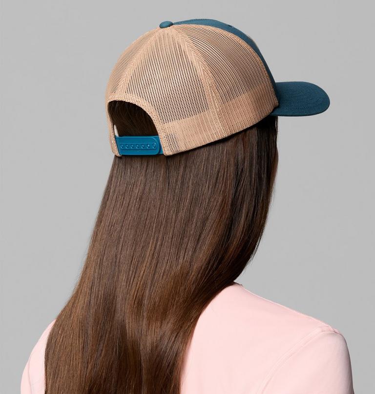 Unisex Columbia Mesh Snap Back Hat, Color: Everblue, PNW Bear, image 8
