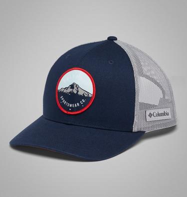 Unisex Columbia Mesh Snap Back Hat, Color: Coll Navy, Columbia Grey, Mt Hood Circle, image 17