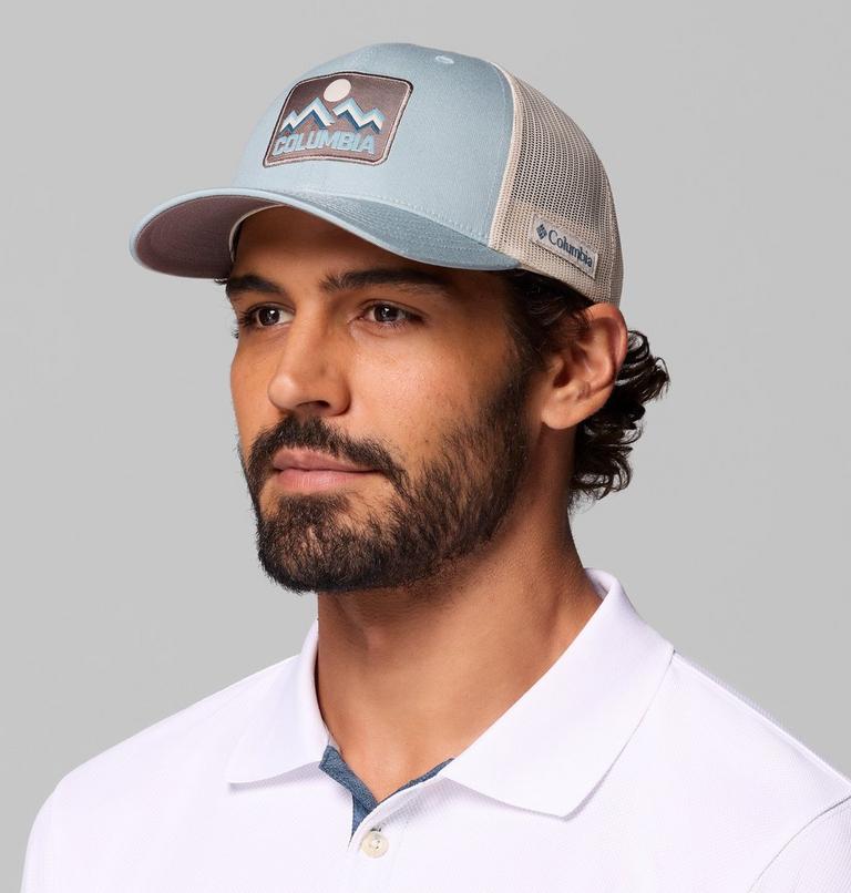 Unisex Columbia Mesh Snap Back Hat, Color: Crushed Blue, Iron, Columbia Mountains, image 3