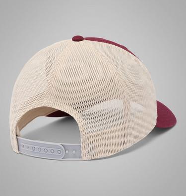 Unisex Columbia Mesh Snap Back Hat, Color: Rich Wine, Circular Landscape, image 16