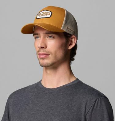 Unisex Columbia Mesh Snap Back Hat, Color: Maple Sugar, Ancient Fossil, Work Badge, image 11