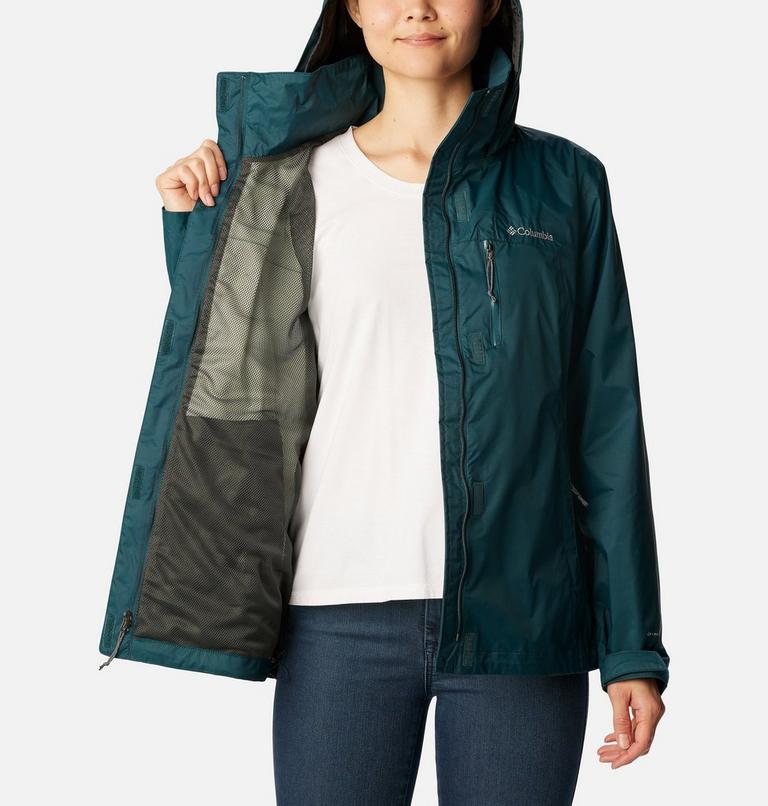 Women's Pouration Rain Jacket, Color: Night Wave, image 5