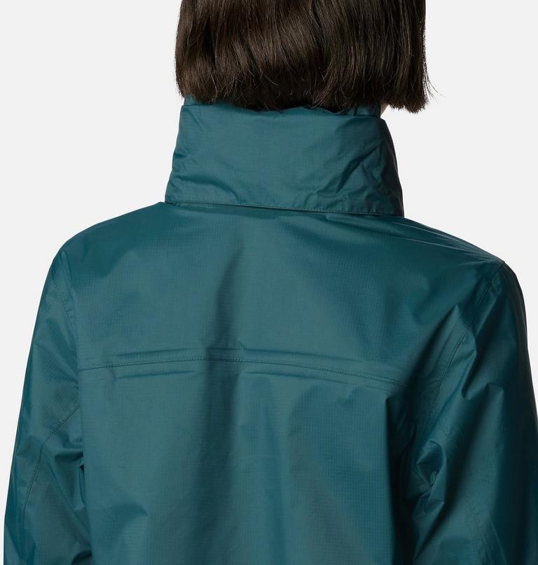 Women's Pouration Rain Jacket, Color: Night Wave, image 6