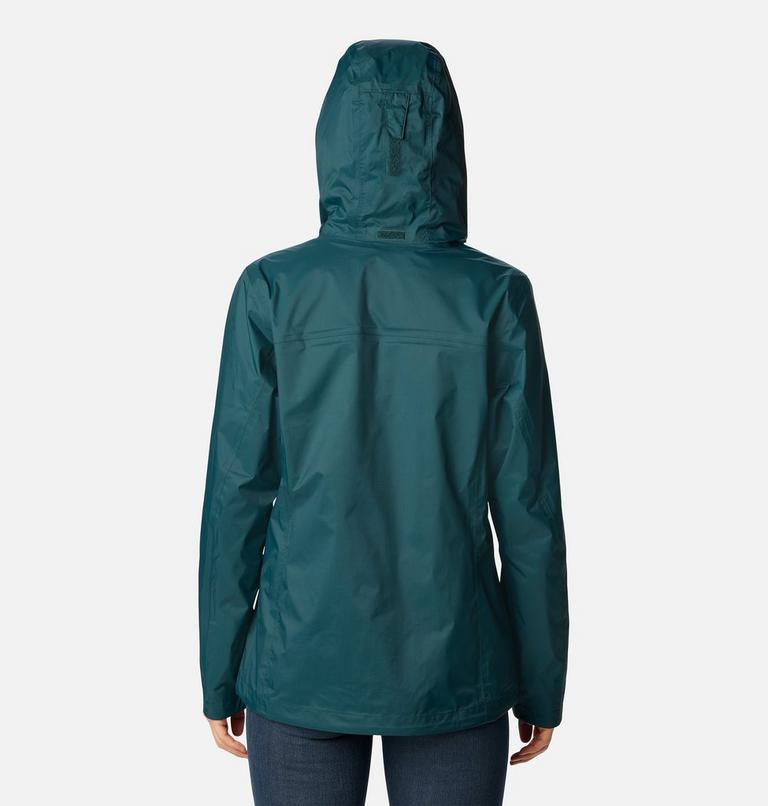 Women's Pouration Rain Jacket, Color: Night Wave, image 2