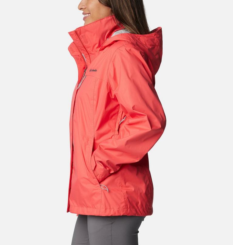 Women's Pouration Waterproof Jacket, Color: Juicy, image 3