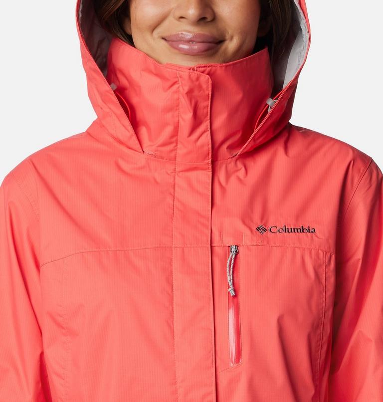 Women's Pouration Waterproof Jacket, Color: Juicy, image 4