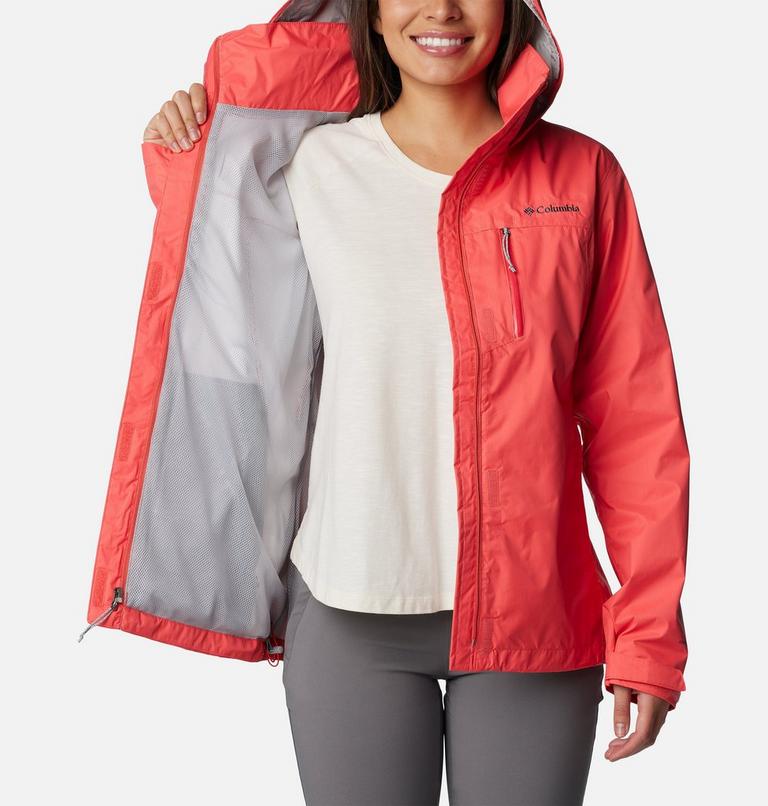 Women's Pouration Waterproof Jacket, Color: Juicy, image 5