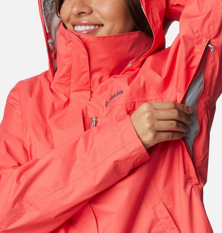 Women's Pouration Waterproof Jacket, Color: Juicy, image 6