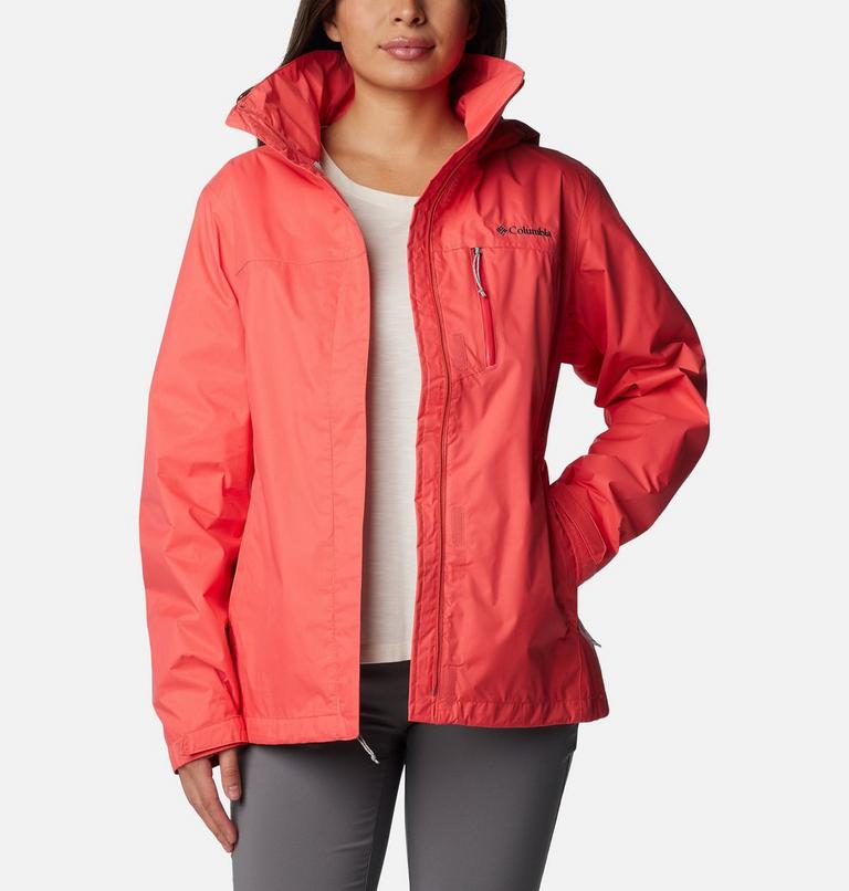 Women's Pouration Waterproof Jacket, Color: Juicy, image 10