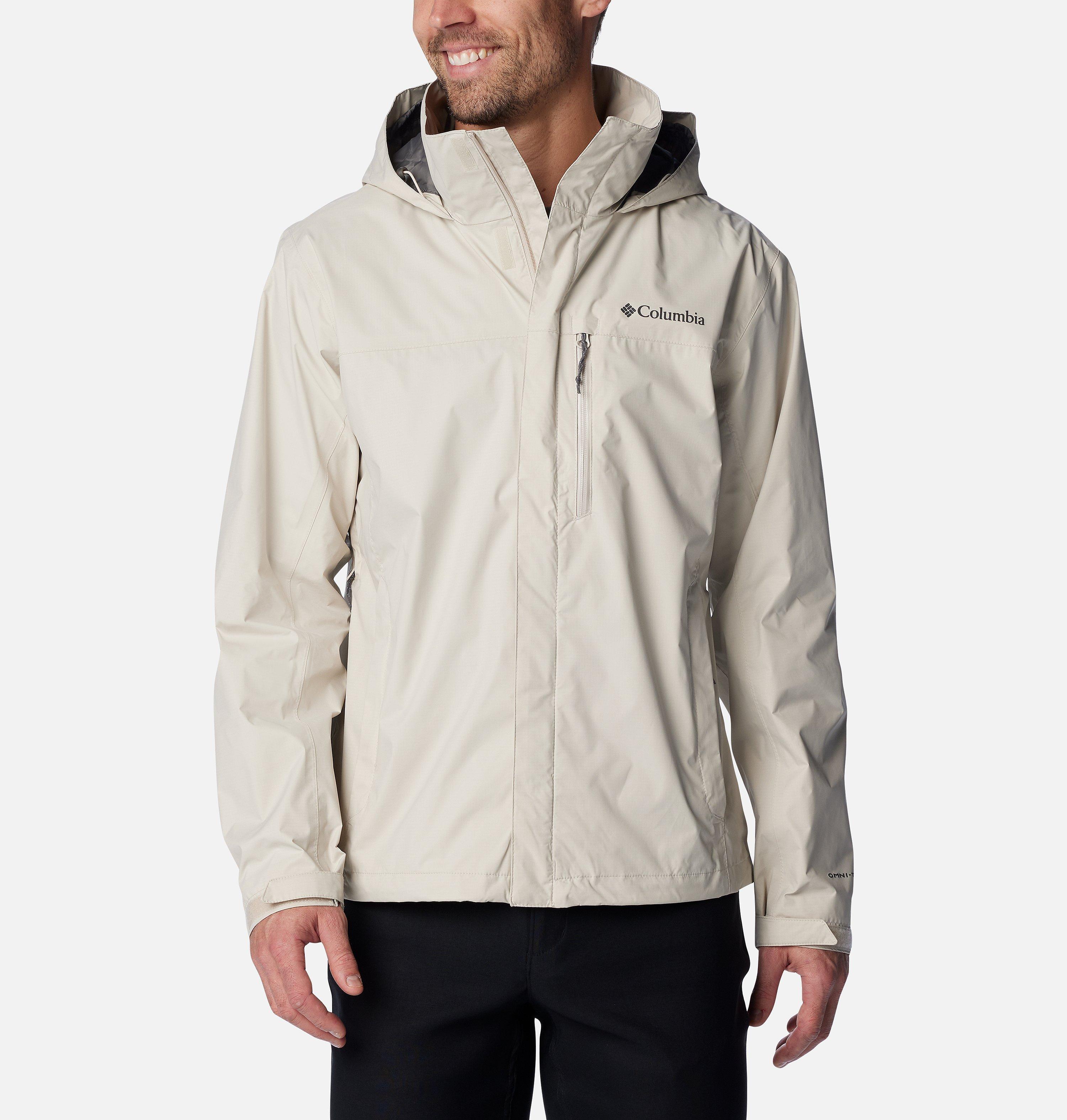 Men's Pouration Waterproof Breathable Hooded Jacket | Columbia