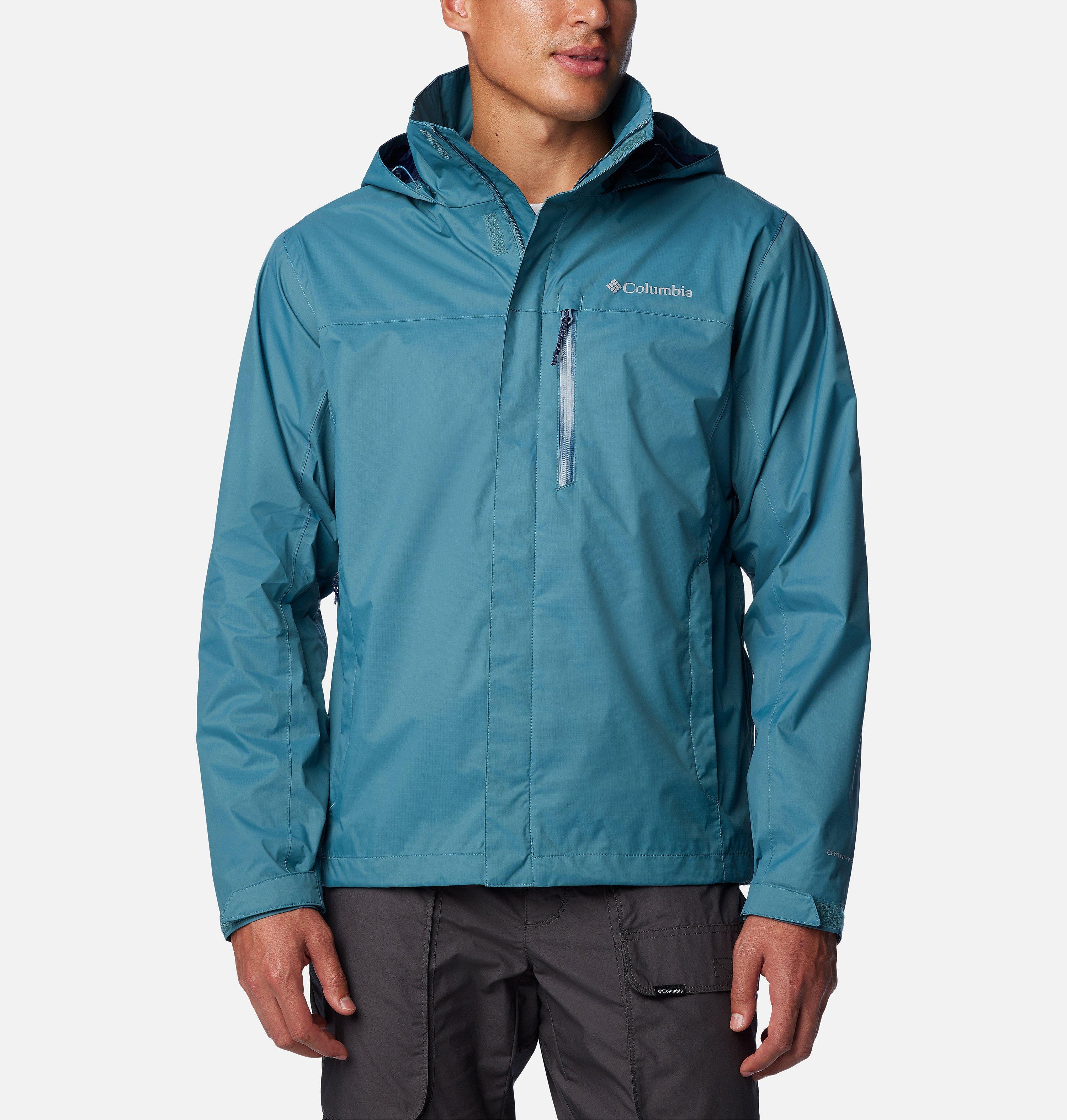 Men's Pouration Waterproof Breathable Hooded Jacket | Columbia