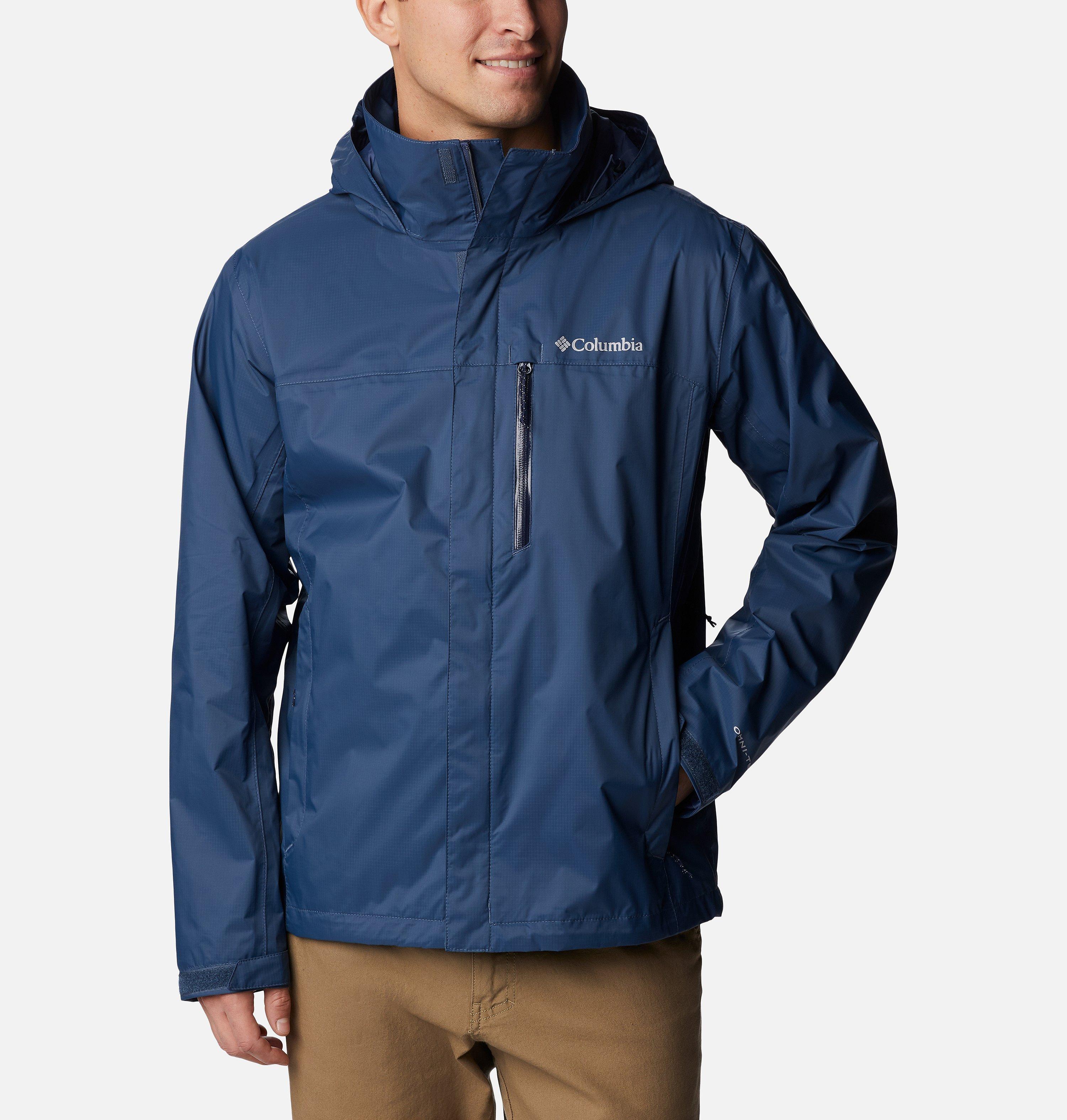 Men's Pouration Waterproof Breathable Hooded Jacket | Columbia