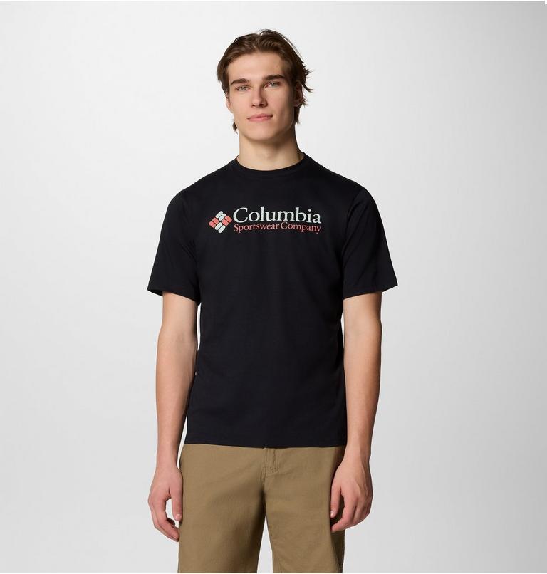 Men’s CSC Basic Logo T-Shirt, Color: Black, CSC Retro Logo, image 1