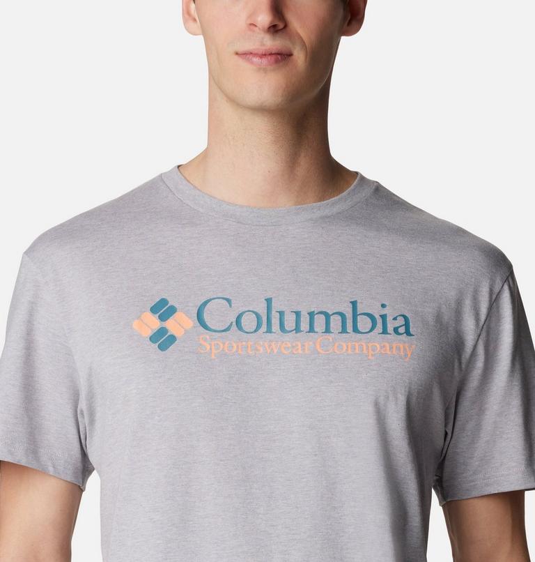 Men’s CSC Basic Logo T-Shirt, Color: Columbia Grey Heather, CSC Retro Logo, image 4