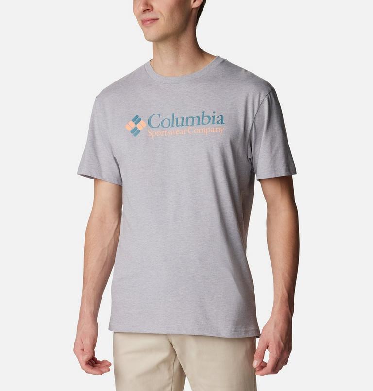 Men’s CSC Basic Logo T-Shirt, Color: Columbia Grey Heather, CSC Retro Logo, image 5