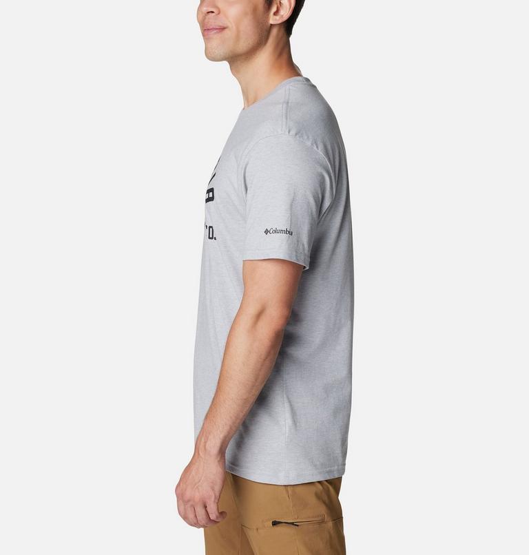 CSC Basic Logo Short Sleeve, Color: Colm Grey Hthr, College Life Graphic, image 3