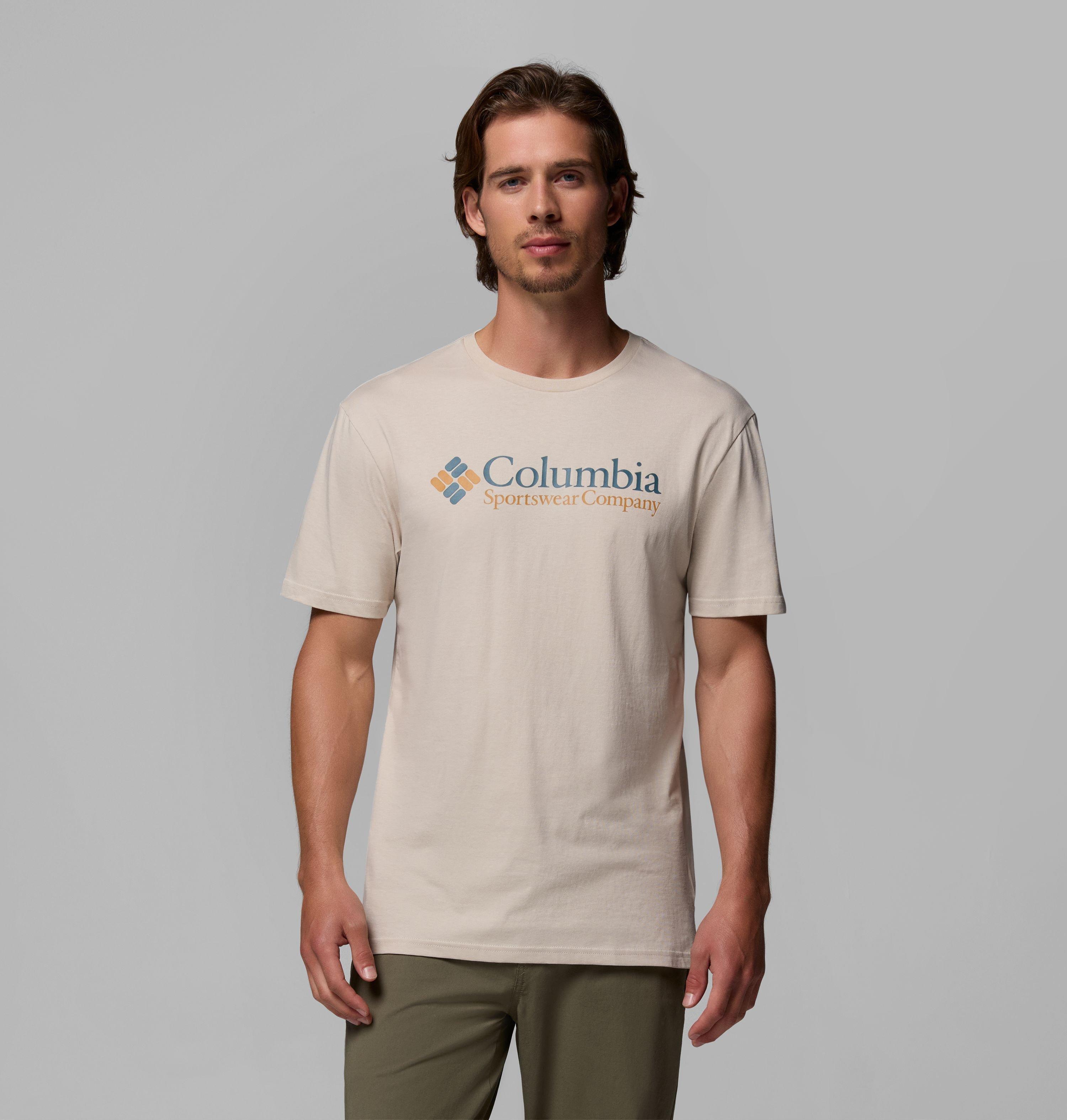 Columbia Sportswear Men's Brown Columbia - ’S Csc Basic Logo™ Tee - Dark Stone, Csc Retro Logo Small