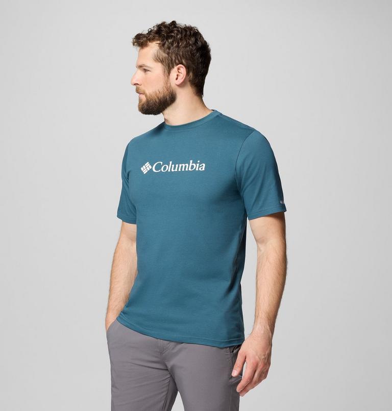 CSC Basic Logo Short Sleeve, Color: Everblue, Gem Columbia 9in, image 4