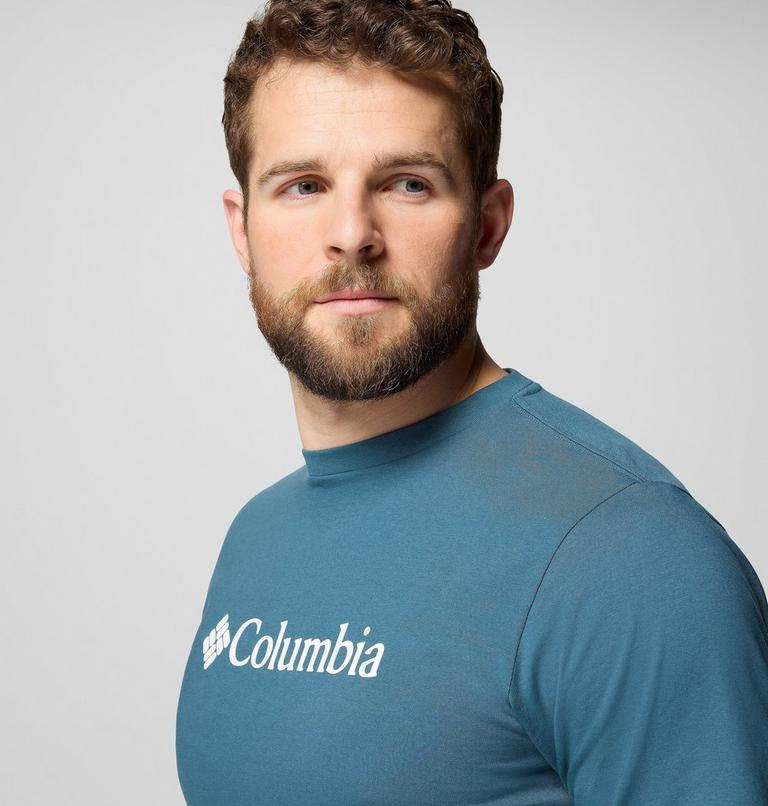 CSC Basic Logo Short Sleeve, Color: Everblue, Gem Columbia 9in, image 5