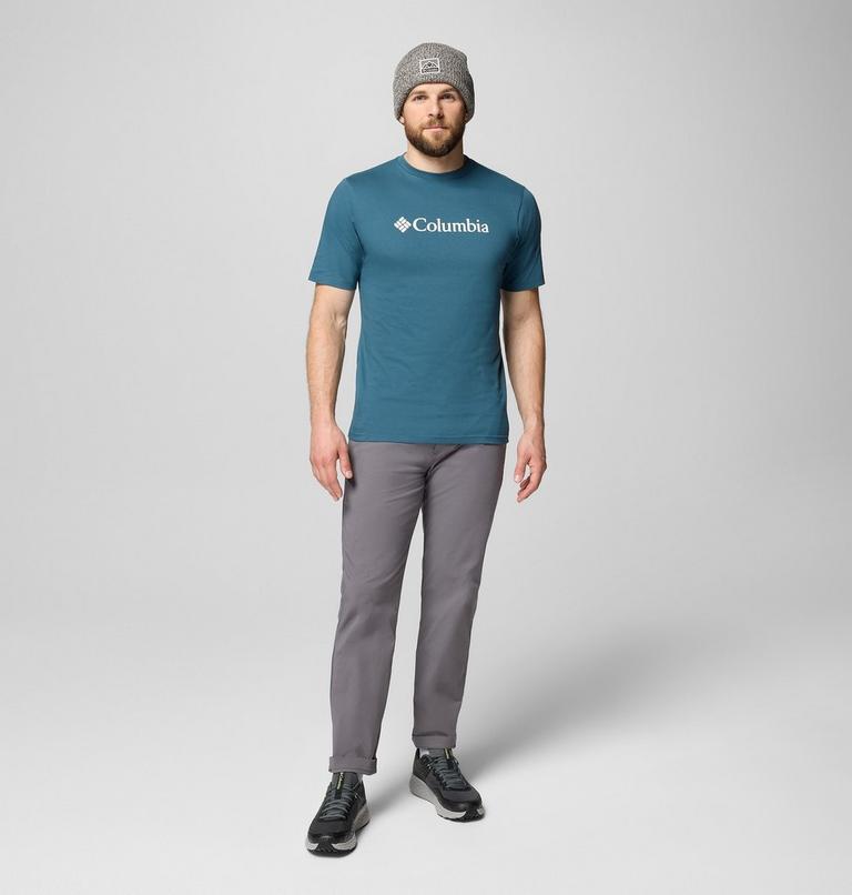 CSC Basic Logo Short Sleeve, Color: Everblue, Gem Columbia 9in, image 2