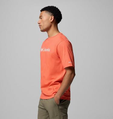 Men’s CSC Basic Logo Tee, Color: Zing, Gem Columbia 9in, image 4