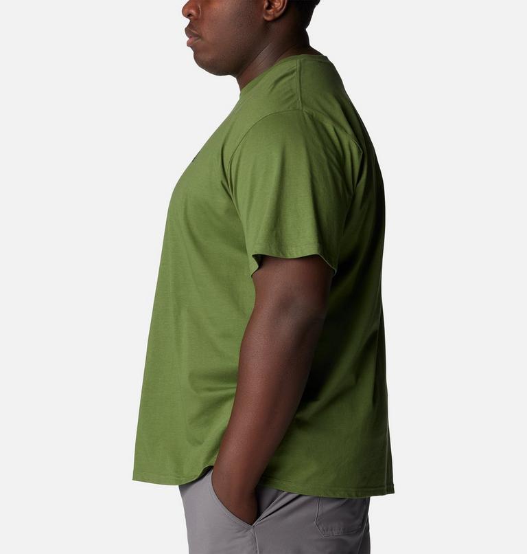 Camiseta de algod&oacute;n org&aacute;nico Basic Logo para hombre - Tallas grandes, Color: Canteen, CSC Branded, image 3