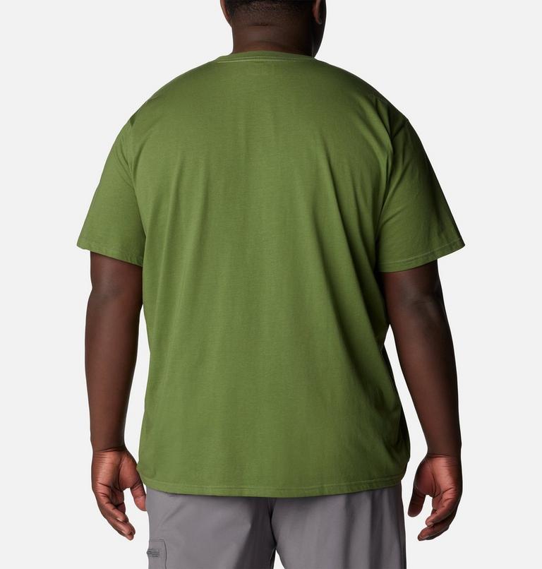 Camiseta de algod&oacute;n org&aacute;nico Basic Logo para hombre - Tallas grandes, Color: Canteen, CSC Branded, image 2