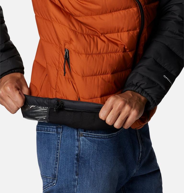 Men’s Powder Lite Hooded Insulated Jacket - 2023 COLLECTION, Color: Warm Copper, Black, image 7