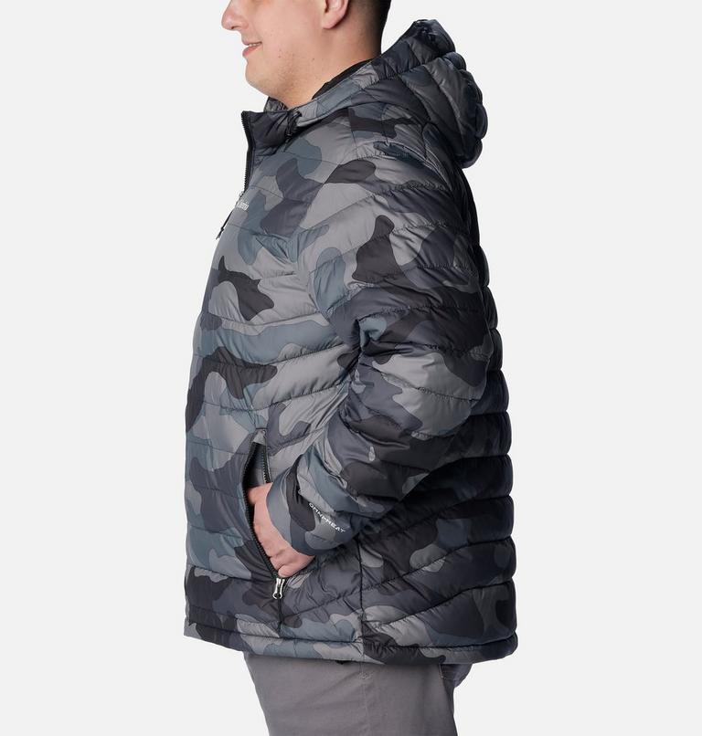 Powder Lite Hooded Jacket | 009 | 1X, Color: Black Mod Camo Print, image 3