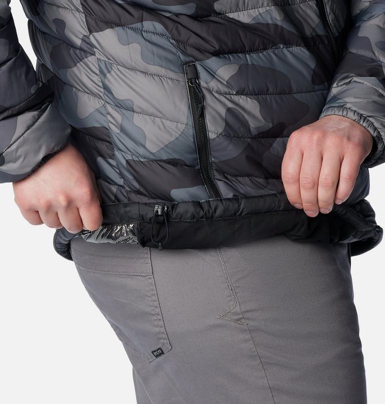 Powder Lite Hooded Jacket | 009 | 1X, Color: Black Mod Camo Print, image 7