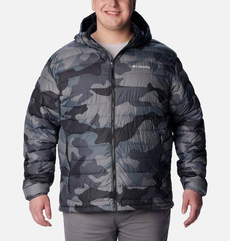 Powder Lite Hooded Jacket | 009 | 1X, Color: Black Mod Camo Print, image 1