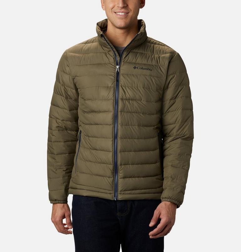 Men&rsquo;s Powder Lite Insulated Jacket, Color: Stone Green, image 1