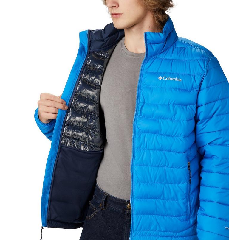 Men&rsquo;s Powder Lite Insulated Jacket, Color: Azure Blue, image 4
