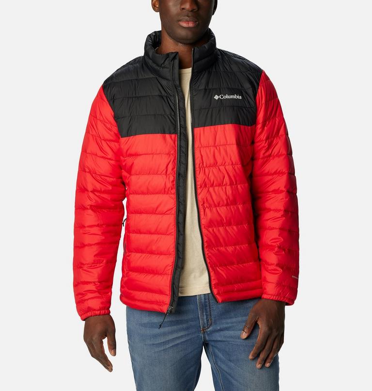 Men&rsquo;s Powder Lite Jacket, Color: Mountain Red, Black, image 8