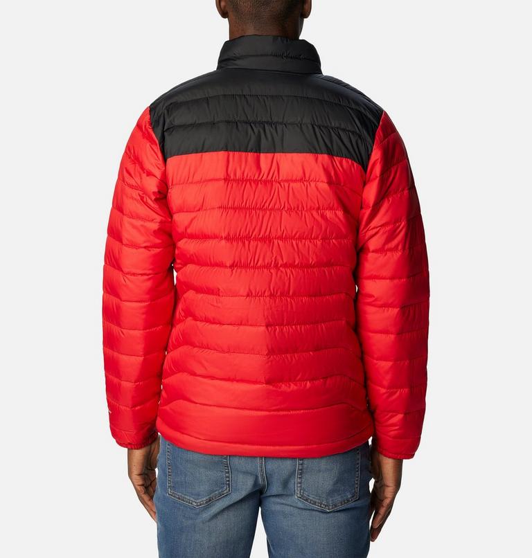 Men&rsquo;s Powder Lite Jacket, Color: Mountain Red, Black, image 2