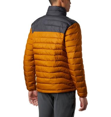 Veste isolée Powder Lite Homme, Color: Burnished Amber, Shark, image 2