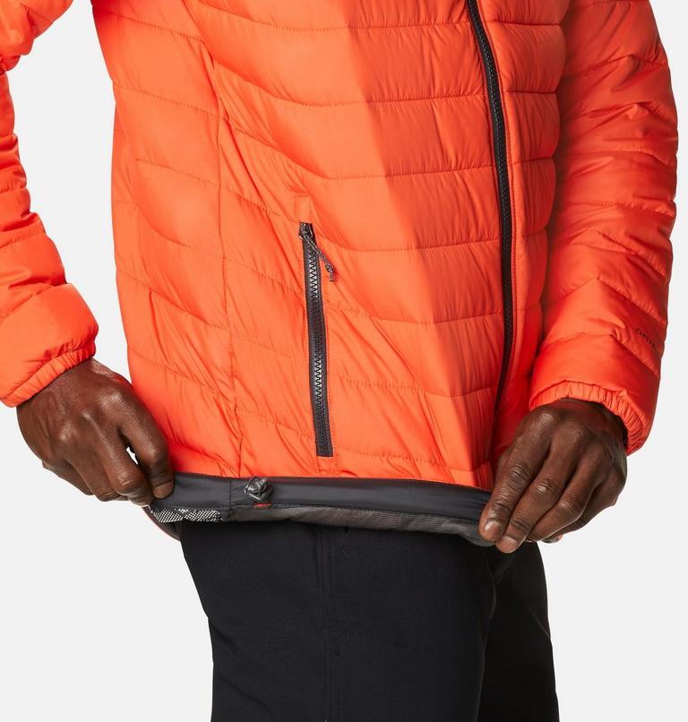 Men’s Powder Lite Insulated Jacket, Color: Red Quartz, Shark, image 6