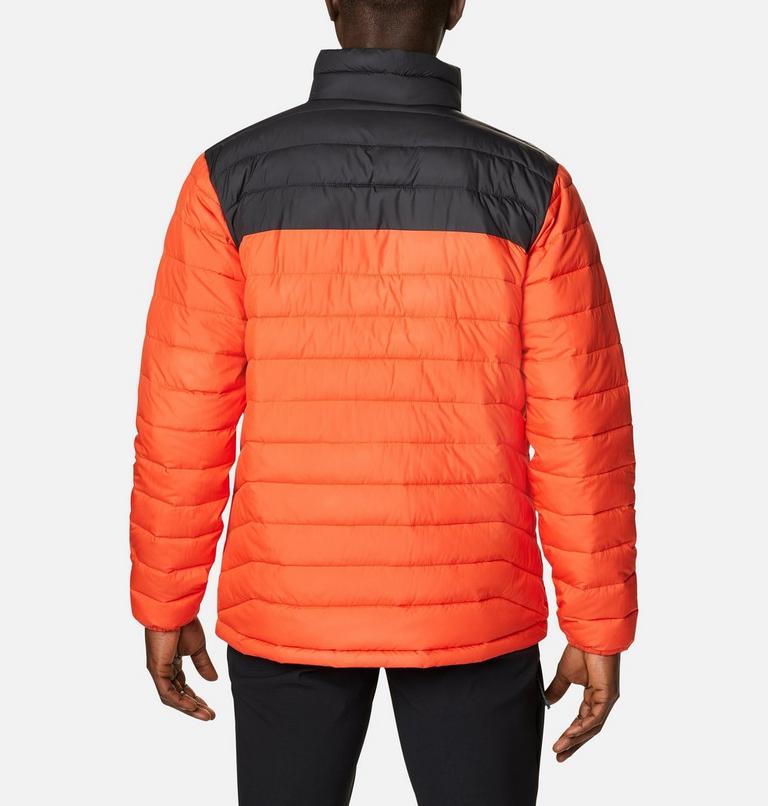 Men’s Powder Lite Insulated Jacket, Color: Red Quartz, Shark, image 2