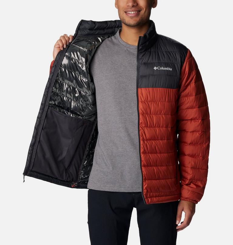 Powder Lite Jacket | 849 | M, Color: Warp Red, Shark, image 5