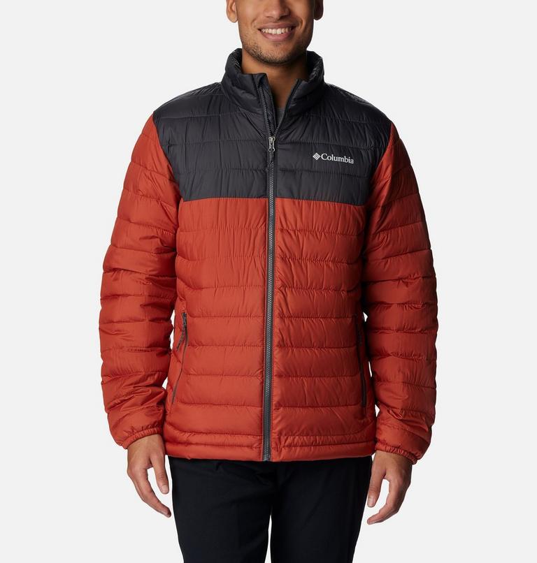 Powder Lite Jacket | 849 | M, Color: Warp Red, Shark, image 1