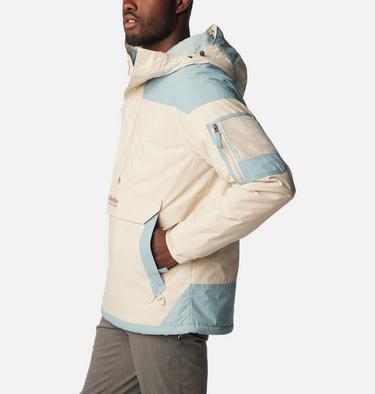 Men's Challenger Insulated Anorak, Color: Dark Stone, Stone Blue, image 3