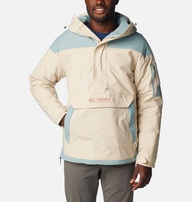 Men's Challenger Insulated Anorak, Color: Dark Stone, Stone Blue, image 1