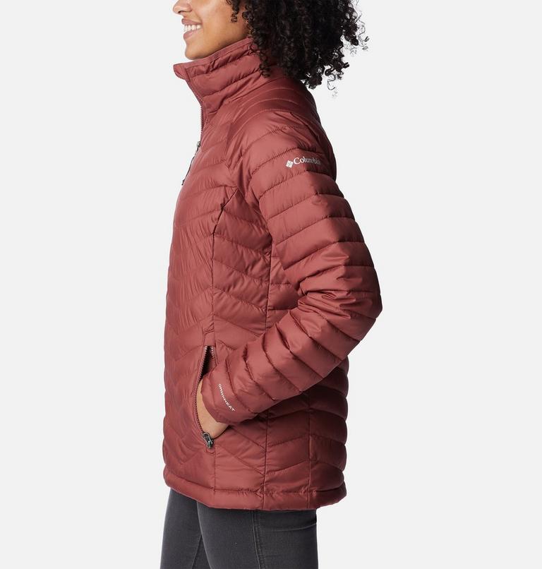 Women's Powder Lite Jacket, Color: Beetroot, image 3